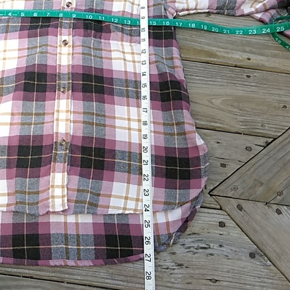 American Eagle Boyfriend Fit Flannel. Sz XS - Picture 3 of 4